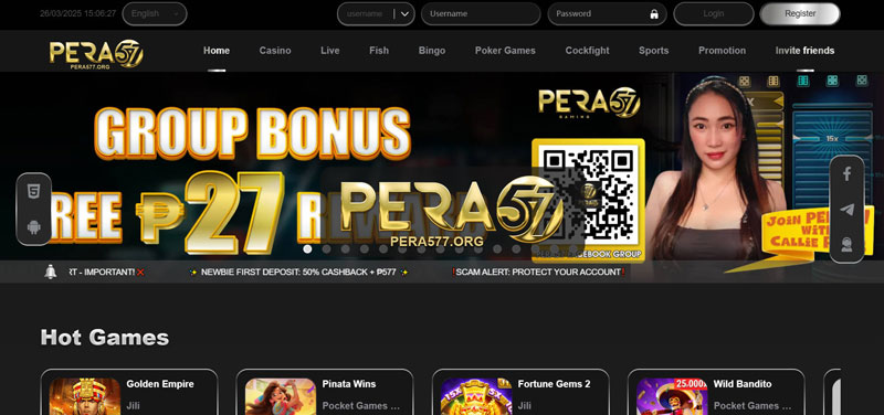 Pera57 The Best Online Casino for Filipino Players